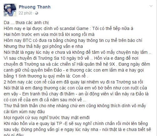 Phuong Thanh len tieng ve nghi van bi Dam Vinh Hung chen ep